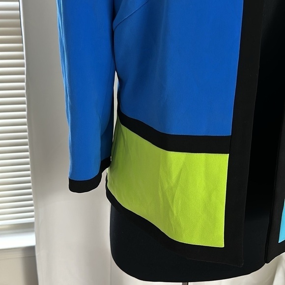 Studio G Color-block Blazer Jacket Size 12 - Picture 4 of 10